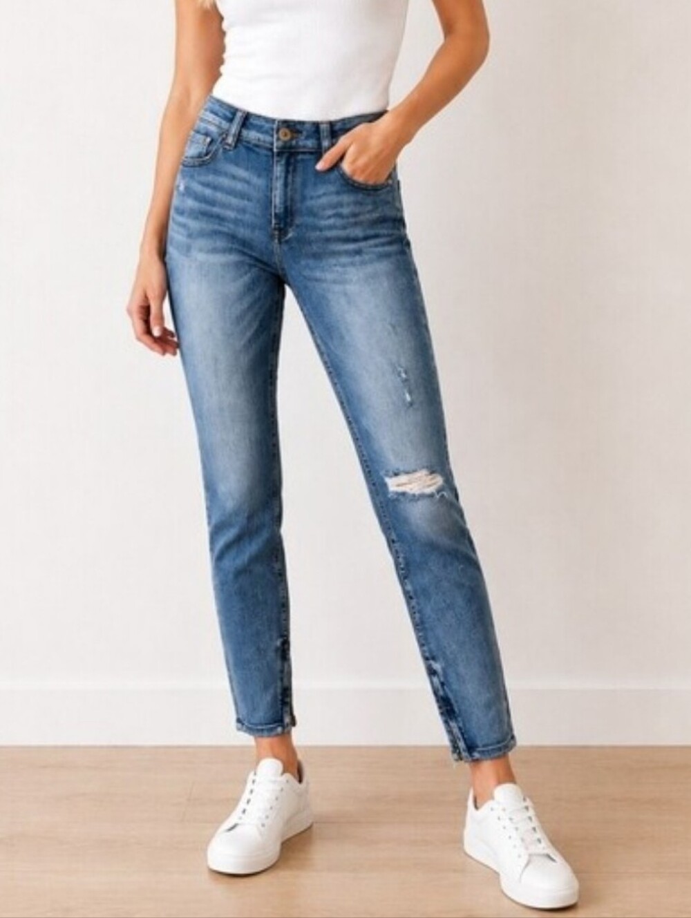 Pistola REVOLVE Mid-Rise Ankle Zipper Denim Jeans   (Size: 30)